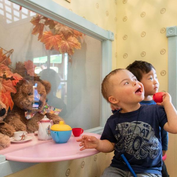 children playing at sensory friendly afternoon