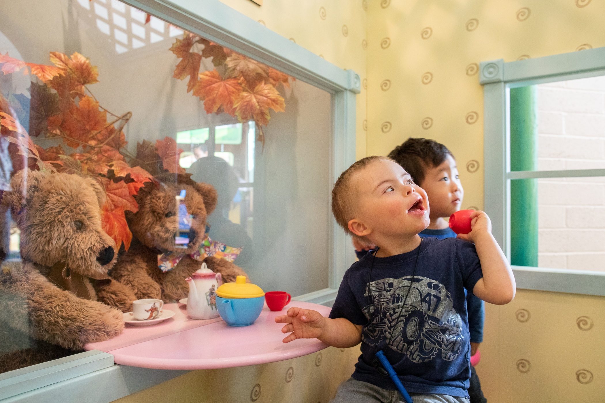 children playing at sensory friendly afternoon