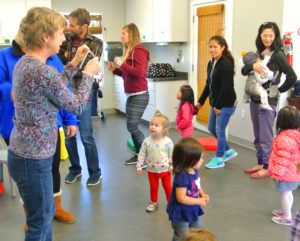 Nancy Nelle leads Musical Moments at the Children's Museum of Sonoma County