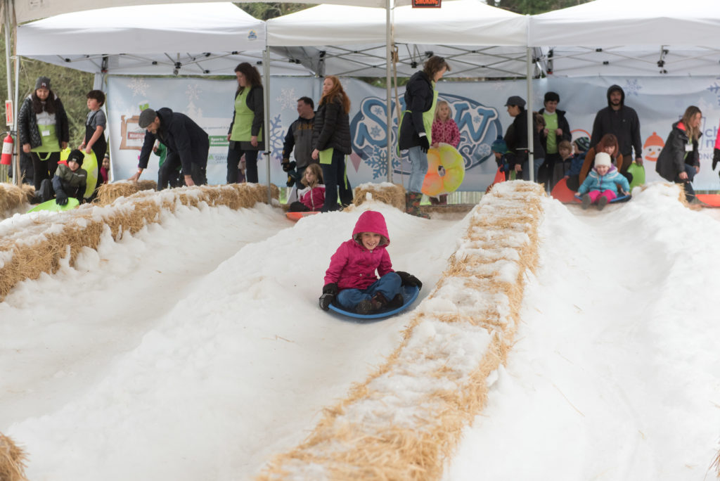 días de nieve 2020 niños jugando en la nieve