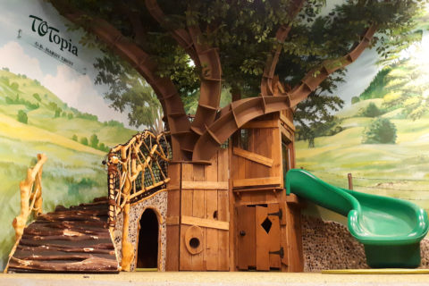 casa del árbol para niños pequeños