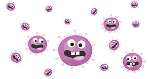 coronavirus germ drawing