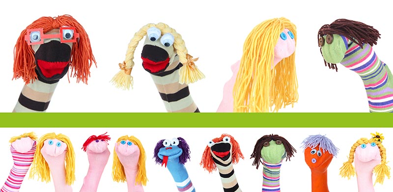 Felt Puppet Making Kit Party Supplies for Kids Art Craft Felt Sock