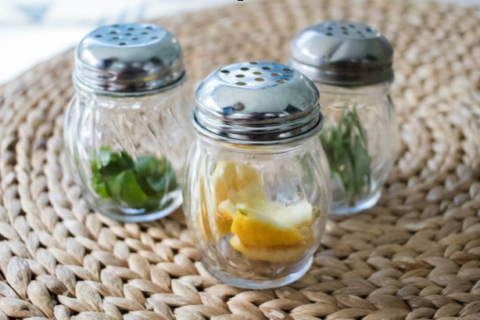 shaker jars filled with different herbs and spices