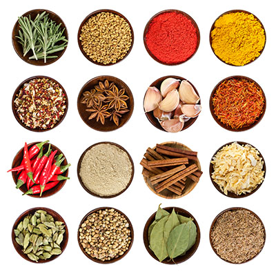 different spices for sensory activity sniff test