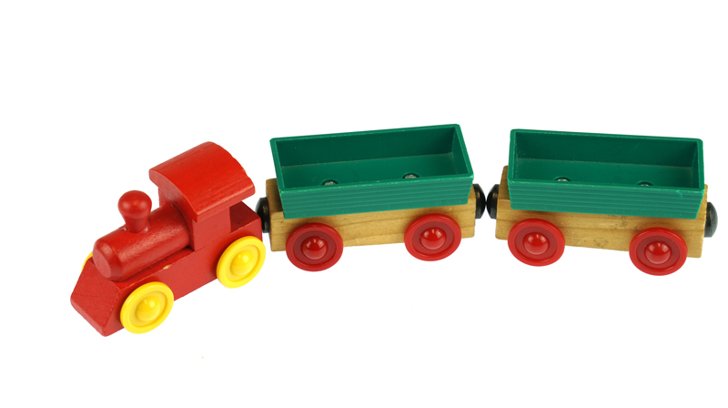 toy train used for train tracing activity for kids