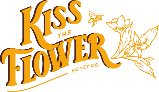Kiss the Flower Honey Company logo