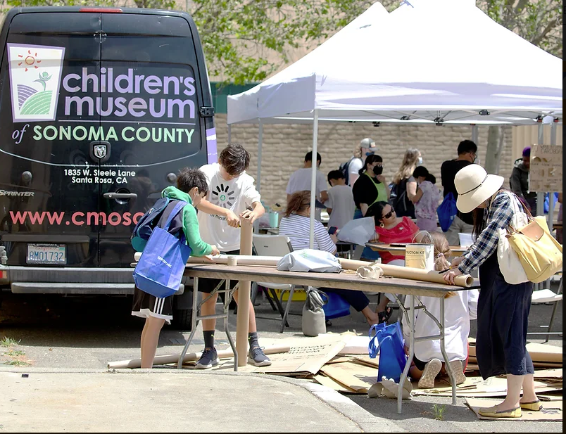 Museum on the go bus at north bay science discovery day event