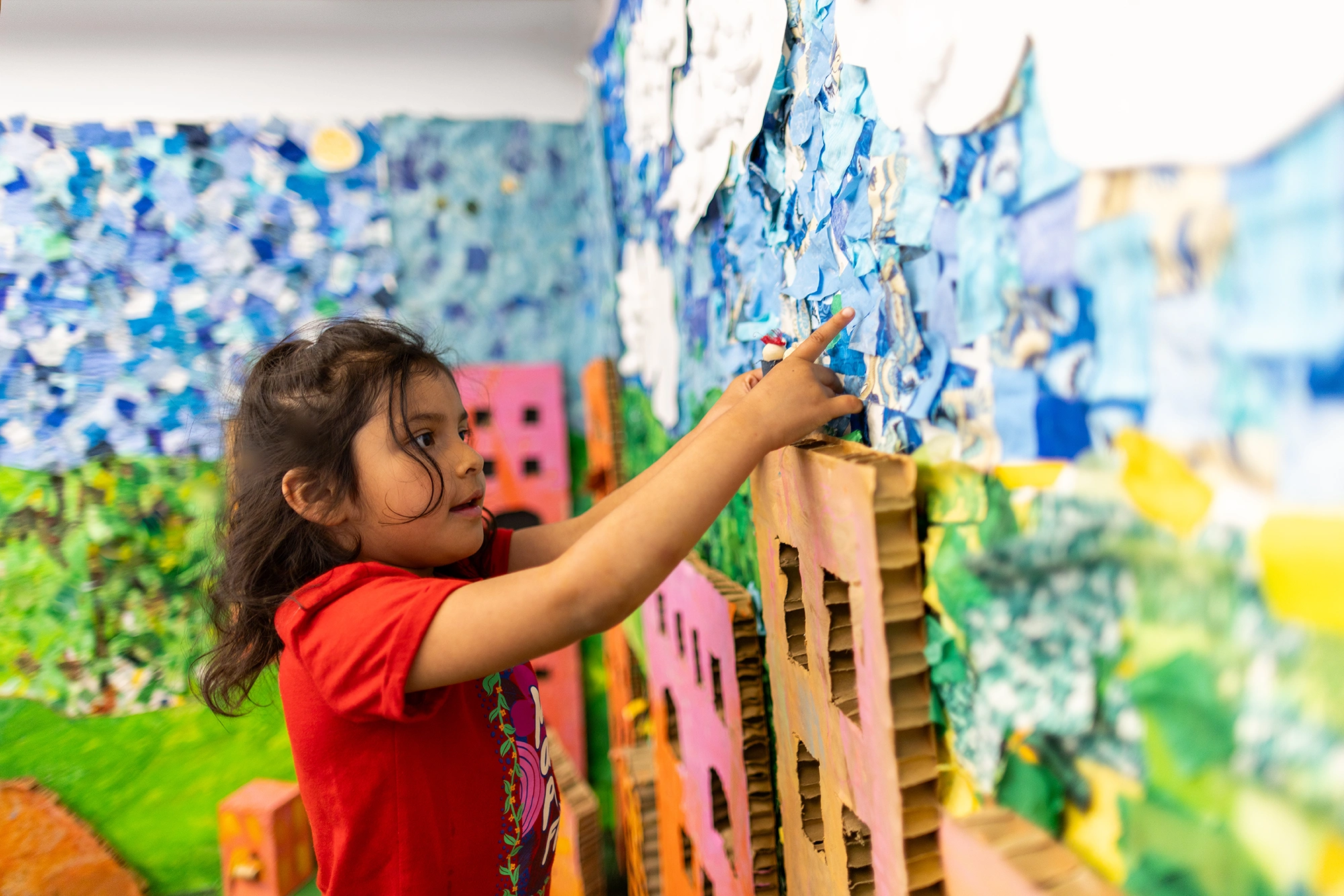 A young girl playing at the Children's Museum of Sonoma County - Unlock Potential UP! Capital Campaign
