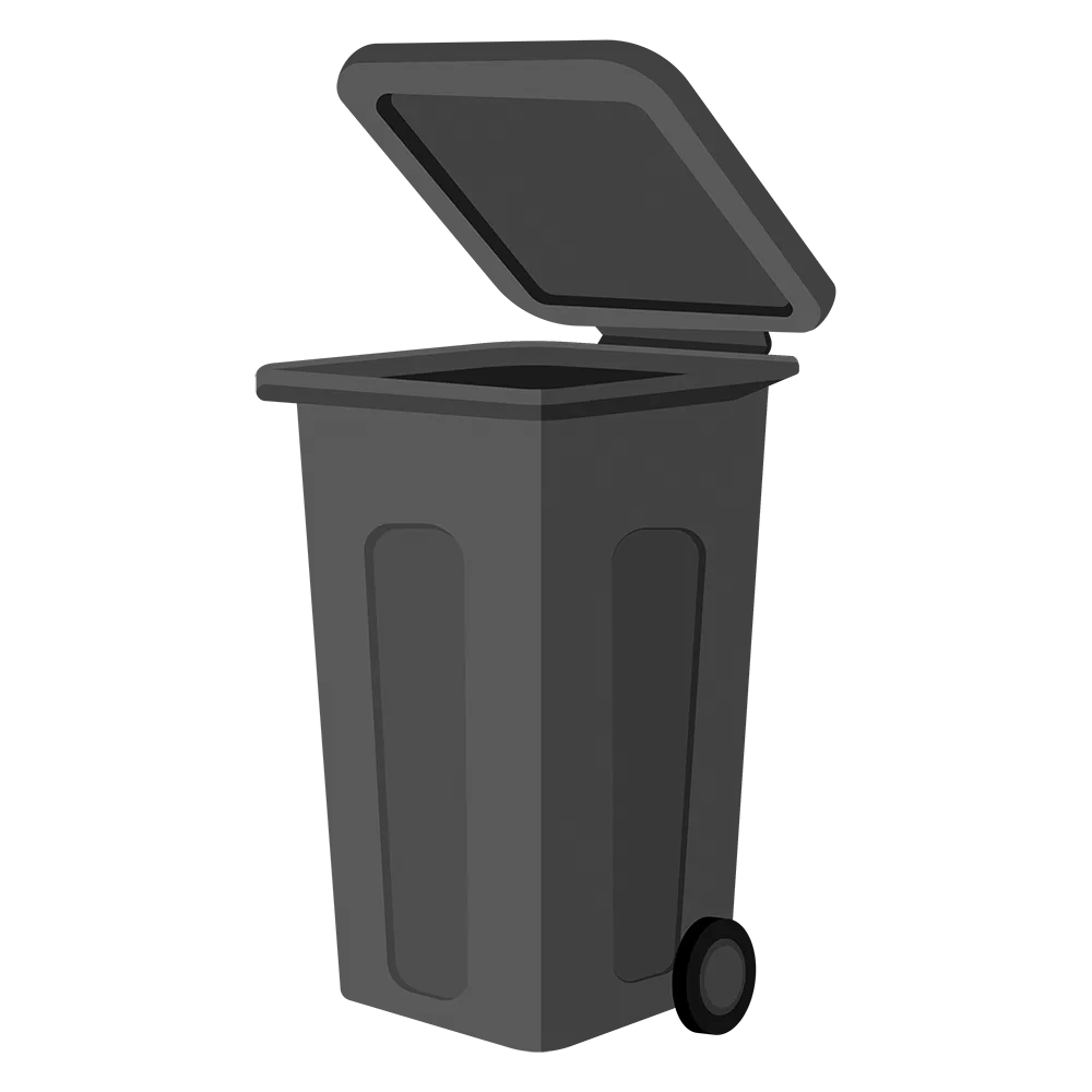 Recology Sonoma-Marin grey trash bin